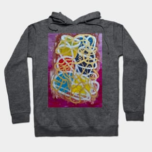 Abstract design from my original Acrylic painting Hoodie